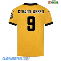 Camisa de time de futebol Wolves Jorgen Strand Larsen #9 Replicas 1º Equipamento 2025-26 Manga Curta